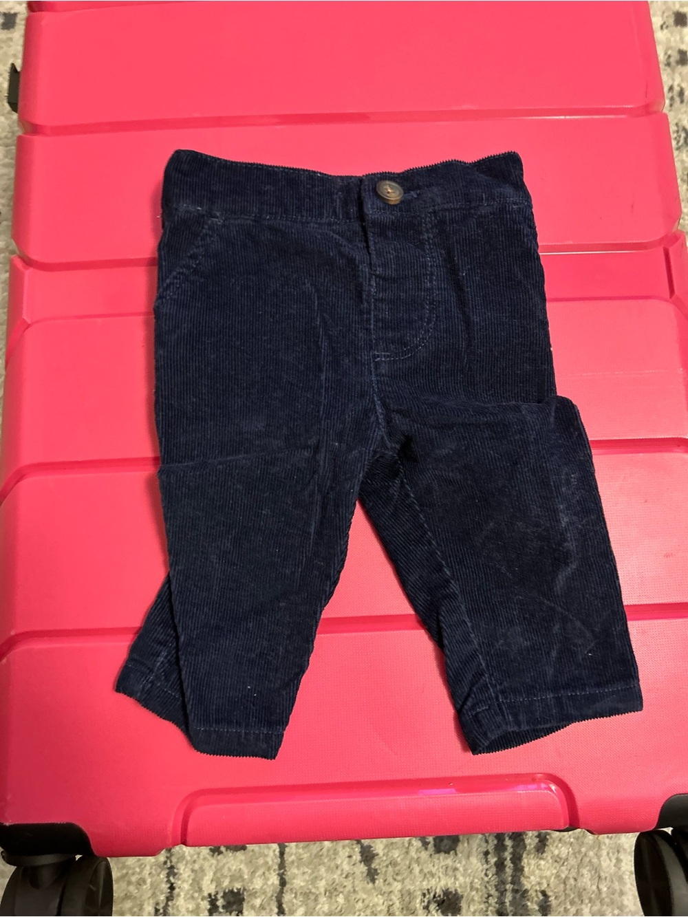 Toddler Navy Corduroy Pants - Unbranded